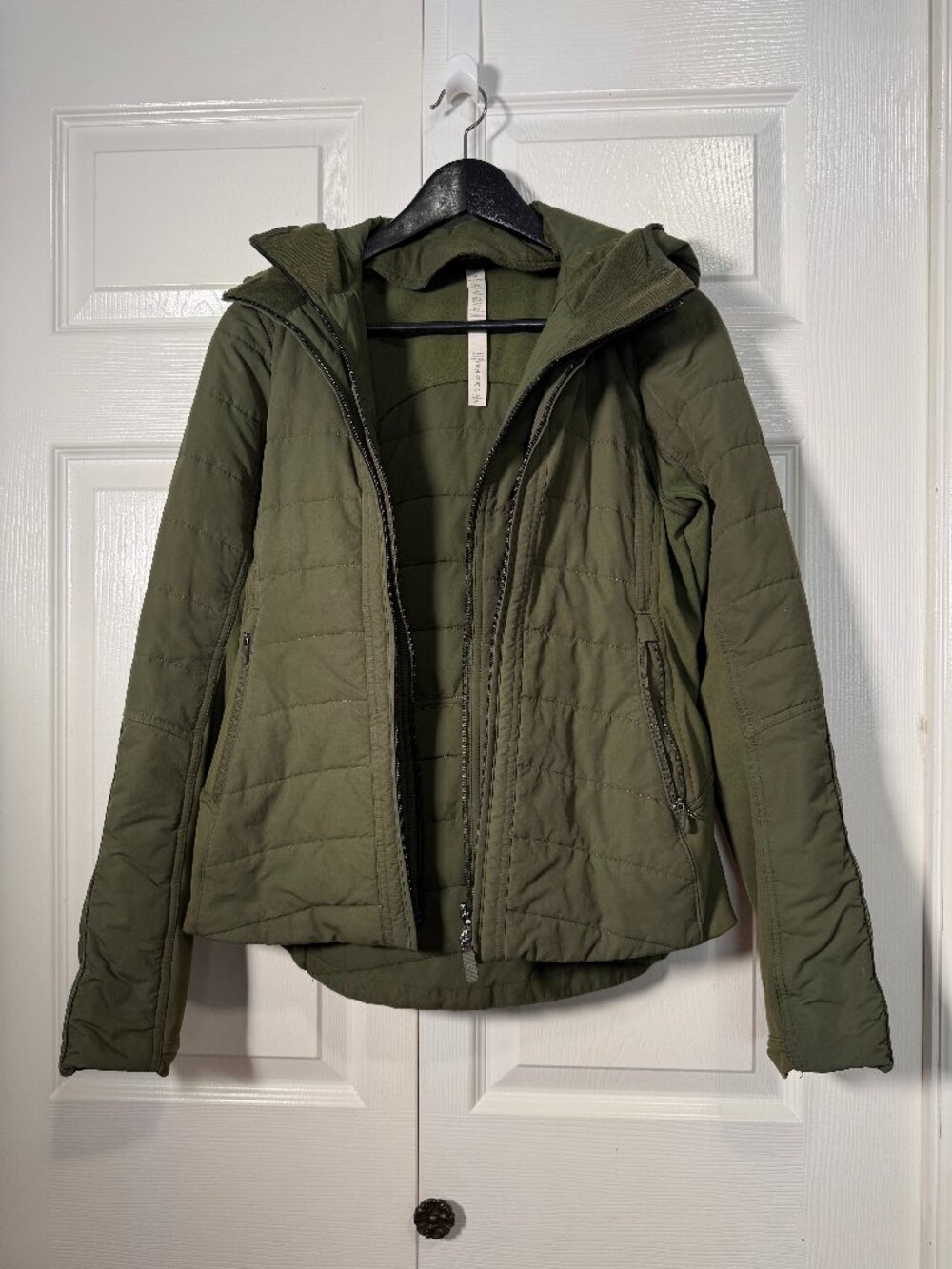 Lululemon Another Mile Jacket Landscape Green PrimaLoft Insulated Hooded 6